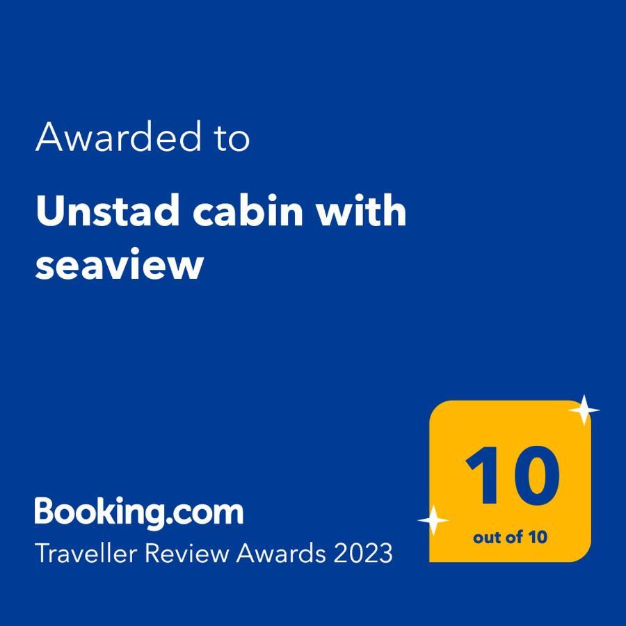 Unstad Cabin With Seaview Unnstad Екстер'єр фото