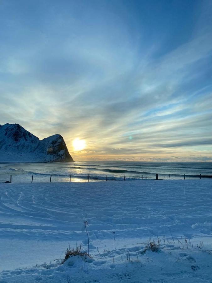 Unstad Cabin With Seaview Unnstad Екстер'єр фото